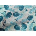thumbnail image 5 of oneOone Cotton Poplin Teal Blue Fabric Florals Fabric For Sewing Printed Craft Fabric By The Yard 56 Inch Wide, 5 of 6
