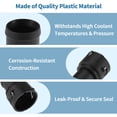 thumbnail image 4 of Conector de manguera de refrigerante del motor Unique Bargains para VW T-roc 2017-2020, conector de manguera de refrigerante del radiador de plástico No.7M3122291 negro 1 pieza, 4 of 7