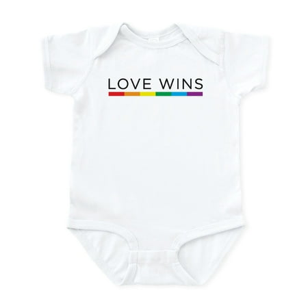 

CafePress - Love Wins Body Suit - Baby Light Bodysuit Size Newborn - 24 Months