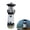 black, variant on Solar Lighthouse with Rotating LED, Lighthouse Outdoor Decor, 3.7x10.9in Solar Lighthouse, Courtyard Waterproof Landscape Lights for Garden Patio Landscape Yard - Red