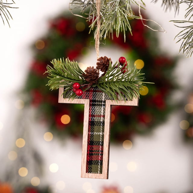 Adornos Colgantes para Árbol de Navidad, Personalizados, Diy | Letras Navideñas para Decorar El Árbol - Juego de 1 | Resistentes y Ligeros | Tema Navideño | Amplia Aplicación | Fáciles de Colgar