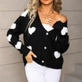 thumbnail image 6 of LSLJS Cardigan Sweaters for Women Button Down Sweaters Casual Trendy Valentine's Day Heart Print Fall Cozy Sweaters, Gifts for Women, S-XL, 6 of 6