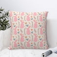 thumbnail image 6 of Rateoe Rabbit Pattern Throw Pillow Cover Premium Pillow Stuffer Sham Square for Decorative Cushion Bed Couch Sofa(Pillow insert not included), 6 of 8