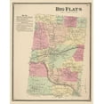 thumbnail image 2 of Beers 12x14 White Modern Wood Framed Museum Art Print Titled - Big Flats New York Landowner - Beers 1869, 2 of 4