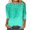 Mint Green, variant on Spring Shirts for Women 2024 Women Fall Fashion Sweatshirts Womens Crewneck Sweatshirt Graphic Fall Sweatshirt 3/4 Sleeve Shirts for Women Dressy Casual