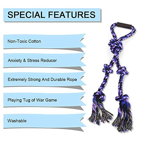 Dog Rope Toys for Aggressive Chewers Tug of War Dog Toy for Large Dogs Dog Tug Toys 20 Inches in Length None Toxic and Washable Dog Rope Toys for Aggressive Chewers Tug of War Dog Toy for Large Dogs Dog Tug Toys 20 Inches in Length None Toxic and Washable