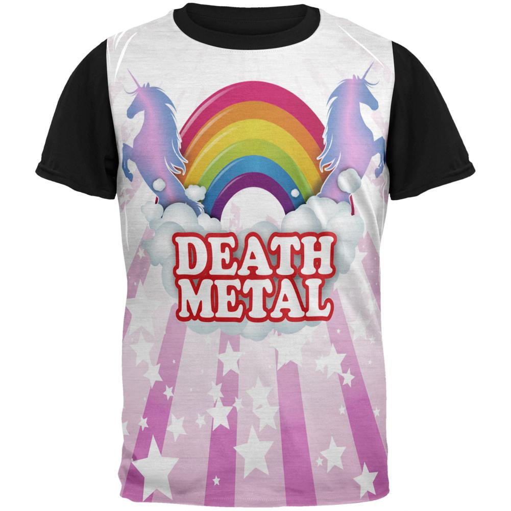 Old Glory - Death Metal Rainbow Adult Black Back T-Shirt - Small - Walmart.com - Walmart.com