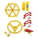 thumbnail image 1 of Accesorios para patio de juegos, piezas de barco pirata, fácil de instalar, accesorios para columpios de juegos al aire libre para regalos navideños de casas de juegos Rojo B, 1 of 8