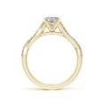 thumbnail image 2 of ANGARA Natural Diamond Twist Shank Engagement Ring in 14K Yellow Gold for Women (Size-5.9mm| Color-K| Clarity-I3) | April Birthstone, Anniversary, Jewelry Gift for Women | Natural Diamond Ring, 2 of 10