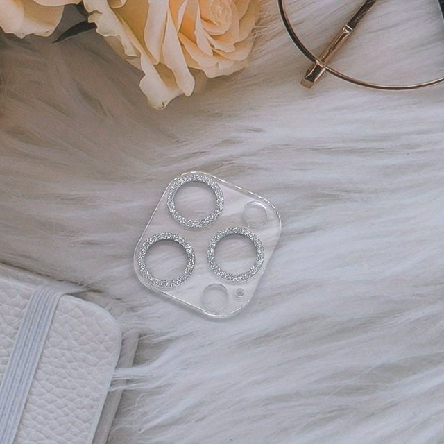Protector De Lente De Cámara De Vidrio Templado Transparente Con Purpurina Para IPhone 14 13 12 11 Pro Max Regalo Para Cumpleaños/Pascua/Día Del Presidente/niño/novias