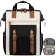 thumbnail image 1 of Mochila para portátil LOVEVOOK para mujer de 17 pulgadas, negro y marrón, 1 of 4
