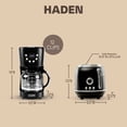thumbnail image 5 of Haden Coffee Maker & Heritage 2 Slice Wide Toaster, Black & Chrome, 5 of 12