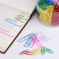 thumbnail image 2 of Clips de papel 450 clips de papel de colores mediano 28 mm y extra, 2 of 5