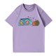 thumbnail image 4 of Pop cazadora para niña Boys Girls Fashion Round-Neck Group Panels T Shirt （Purple）, 4 of 4