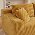 thumbnail image 6 of Miniyam L-Shaped Cloud Sectional Sofa with Deep Seat, Modular Couches Sleeper for Living Room, Bedroom, Apartment (Yellow, Right Facing Chaise), 6 of 6