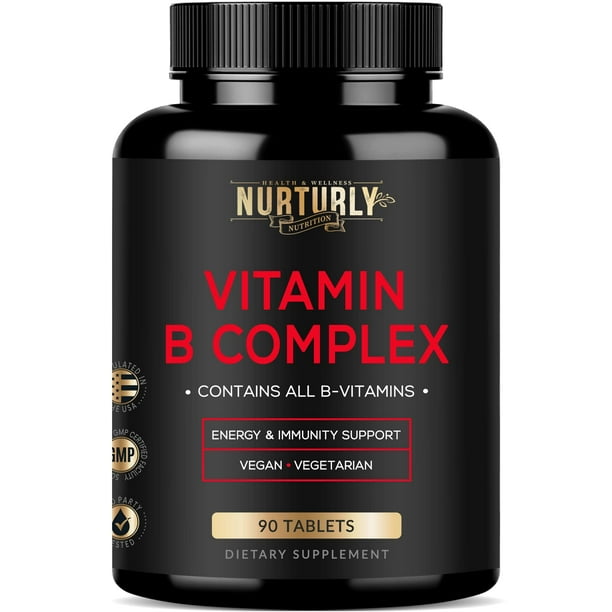 waarschijnlijk hypotheek Miles Vitamin B Complex - Contains All Essential B Vitamins - B1, B2, B3, B5, B6,  B7, B9, B12 and Biotin - Super B Complex Vitamins for Energy, Immunity and  Mood Support - 90 Tablets - Walmart.com
