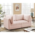 thumbnail image 3 of Meridian Furniture Jacob Pink Velvet Modular Sofa, 3 of 10