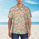 thumbnail image 2 of Balery Travel Camisas hawaianas de manga corta para hombre, camisas playeras de corte holgado, camisas de vacaciones con botones,Large, 2 of 7
