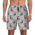thumbnail image 2 of Goofa Skiing penguin Printed Men's Swim Trunks Board Shorts Quick Dry Mens Swimming Trunks with Compression Liner,Breathable Fit Hawaii Beach Shorts-Large, 2 of 9