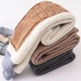 thumbnail image 4 of Godderr Kids Toddler Boys Girls Fleece Lined Leggings，Toddler Baby Thickened Knee Pads Warm Pants Boys Keep Warm Against Wind Bottoms for 2-14Y, 4 of 7