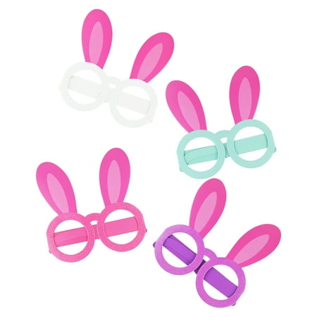 Way To Celebrate Easter Bunny Paper Glasses, 4 Count