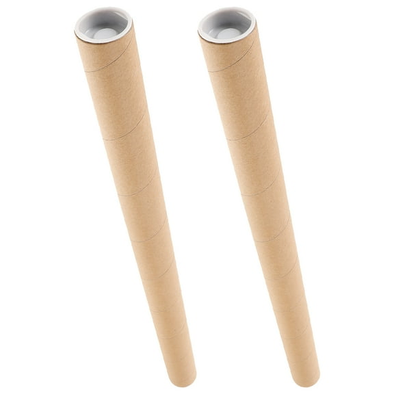MEIBUTYUP 2Pcs Heavy Duty Paperboard Tubes for Art Print Storage and Mailing Use