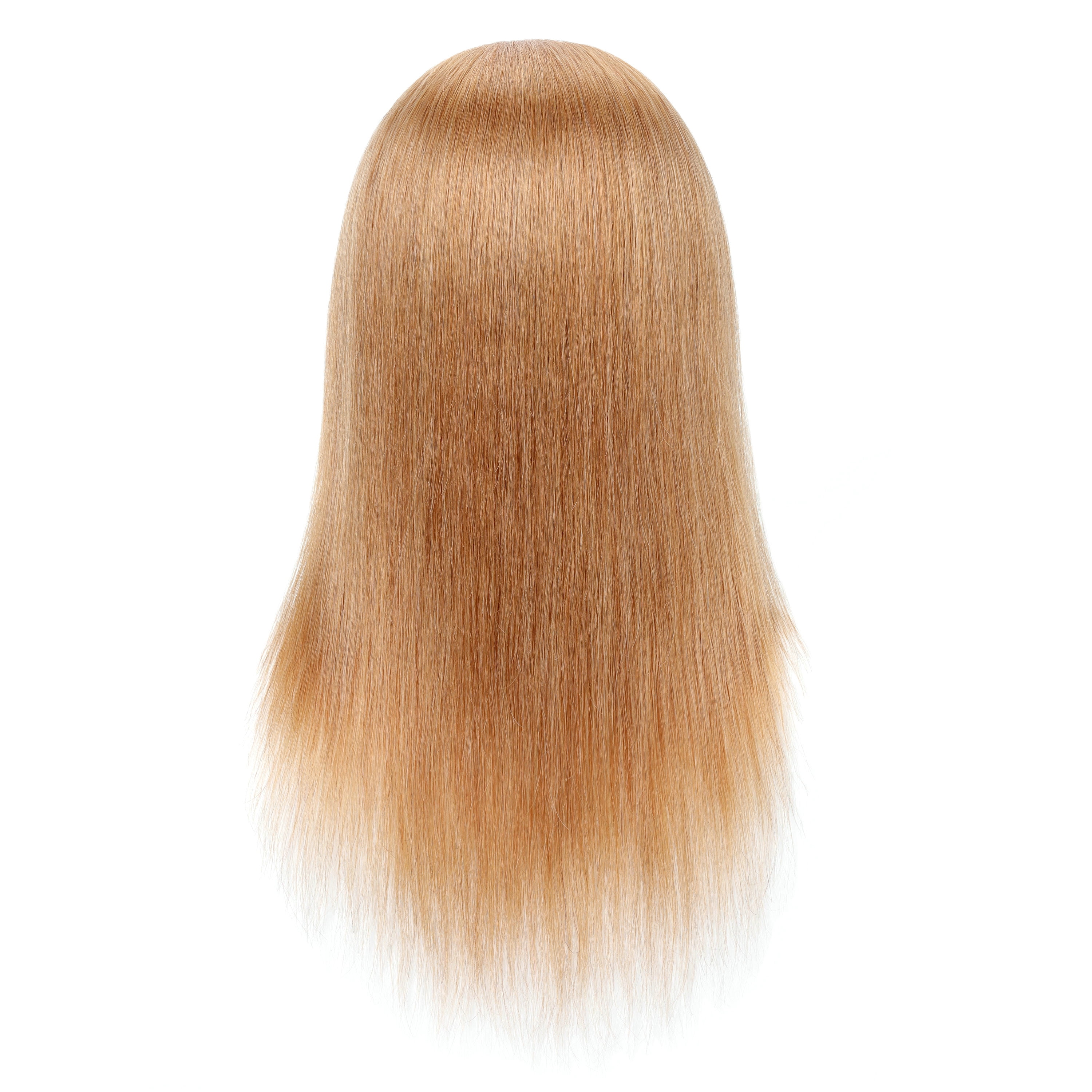 RYHAIR 22 inches Blonde 100% Human Hair Mannequin Head for Practice Bleaching Dyeing Styling Cosmetology Barber Training with Stand