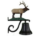 thumbnail image 1 of Cast Bell With Natural Color Elk Ornament, 1 of 1