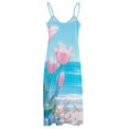 thumbnail image 5 of Vibe Blooming Tulips Fine Art Sleeveless Dress Summer Dress Woman 2025, 5 of 7