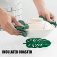 thumbnail image 1 of Dvkptbk Coasters Forme de Feuille de Cactus Vert Tortue Protège le Pot Coussin Isolant Gadgets de Cuisine, 1 of 2