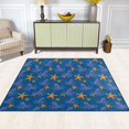 thumbnail image 5 of Ryvnso Octopus Starfish Pattern Area Rug Floor Mats Non-Slip Home Carpet 80 x 58 inch, 5 of 7