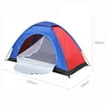 thumbnail image 2 of GLFILL 2 Person Tent Beach Trips Hiking With Single Layer Door Compact Outdoor Oxford Cloth 170T PU Polyester New Practical 1 person, 2 of 7