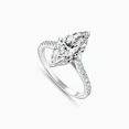 thumbnail image 2 of Oryn Jewel 14K White Gold Plated Ring for Her - Marquise Cut 2.2 Ct Diamond Engagement Ring - Party Wear Ring - Stunning Anniversary Gift for Her - Casual Office Wear Ring - Promise Gifts for Her, 2 of 3