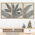 thumbnail image 2 of PixonSign Framed Canvas Print Wall Art Set Tropical Island Jungle Plant Sketches Nature Wilderness Illustrations Modern Art Minimalism Decorative for Living Room, Bedroom, Office - 16"x24"x3 Natural, 2 of 5