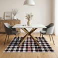 thumbnail image 3 of ODIKA 5'x7' Washable Area Rug Check With Hello Lettering Christmas Motif Buffalo Plaid Farmhouse Playful for Small Living Room, Bedroom, Easy Care, Non-Shedding, Pet Friendly, 3 of 7