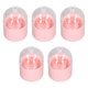 thumbnail image 2 of Clear Makeup Sponge Holder Portable Pink Dustproof Cover Makeup Sponge Container with Stands, 2 of 4