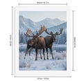 thumbnail image 2 of Paint by Numbers Kit for Adults, Moose Pair Winter Mountain Scene Paint by Numbers, Easy Paint by Numbers Kit for Adults Beginner, DIY Adult Paint by Number Kits on Canvas, Home Decor, 2 of 7