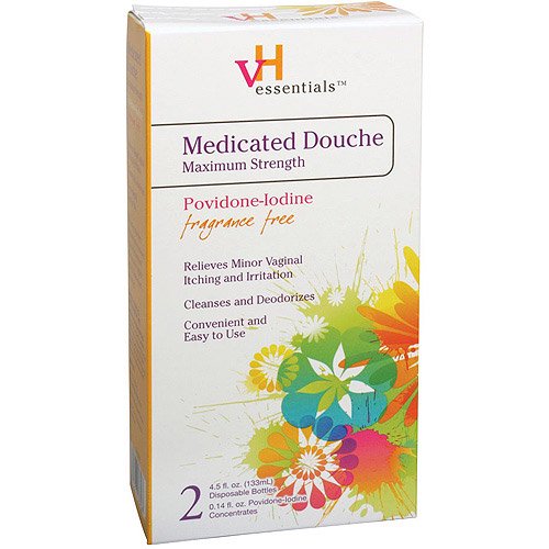 VH Essentials Medicated Maximum Strength Douche, 2 Count