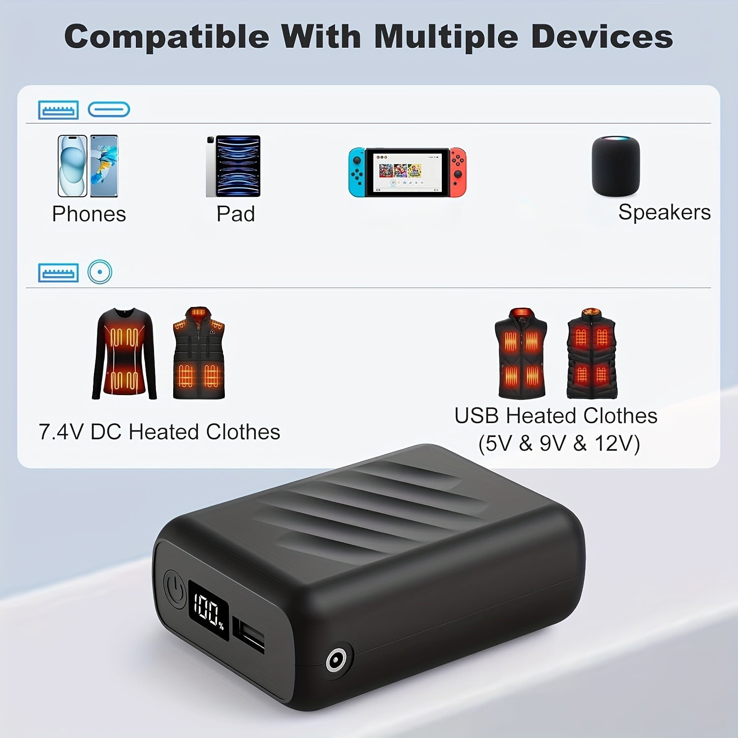 Shinefuture   20000 mAh Portable Power Pack, Overcharge Protection Battery  Pack