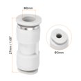 thumbnail image 2 of Unique Bargains 6mm à 3mm Réduction Pousser pour Connecter Raccord de Ligne d'Air Blanc, 2 Pack, 2 of 4