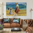 thumbnail image 3 of Pierre Auguste Renoir Print Painting Figures on The Beach Artworks Picture Print Poster Wall Art Painting Canvas Gift Decor Home Posters Decorative 20x30inch(50x75cm), 3 of 6