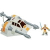 Playskool Heroes Star Wars Galactic Heroes Jedi Force Snowspeeder Vehicle with Luke Skywalker Figure