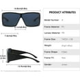 thumbnail image 2 of Oversized Punk Sunglasses Women Men Sun Glasses Goggle Lady Shades Eyewear UV400, 2 of 7
