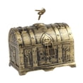 thumbnail image 4 of Cofre del tesoro pirata con cerradura y llave, caja de baratijas, recuerdo de fiesta temático, tesoro 14CMX10CMX10.5cm, 4 of 9
