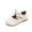 White, variant on Darzheoy Toddler Baby Shoes For Girls Cute Solid Color Casual Fall Delicate Bow Trim Princess Versatile Loose Small Leather Shoes