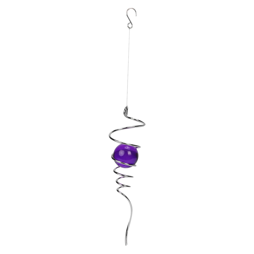 VeliToy Wind Spinner Ball Spiral Tail 3D Gazing Ball Wind Spinner