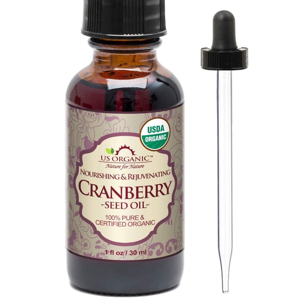 Aceite de Semillas de Arándano US Organic Ámbar Prensado en Frío Certificado Orgánico 100% Puro y Na