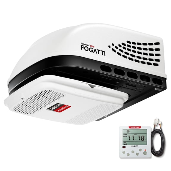 FOGATTI RV Air Conditioner 13500 BTU Rooftop AC Unit, Instacool with R32 Refrigerant & Wired Controller