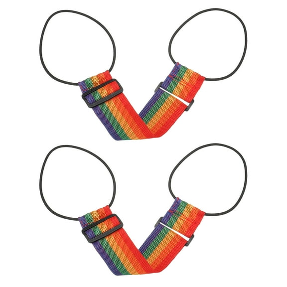 Uxcell Luggage Straps Bag Bungee, Suitcase Straps Adjustable Belt, Multicolor 2 Pcs