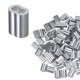 thumbnail image 1 of Uxcell 100-Pack Mangas de Crimpado de Aluminio, 2.5mm 3/32 Mangas de Cuerda de Barril Redondo Doble, 1 of 1
